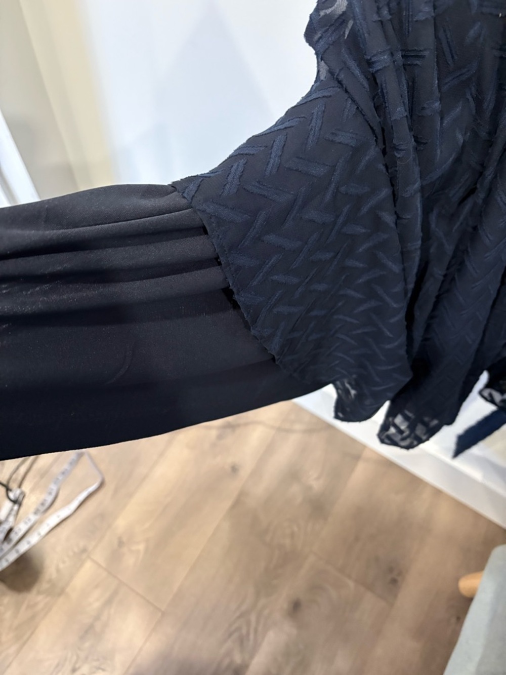 Tommy Hilfiger Navy Textured Short-Sleeve Dress - Picture 3 of 7